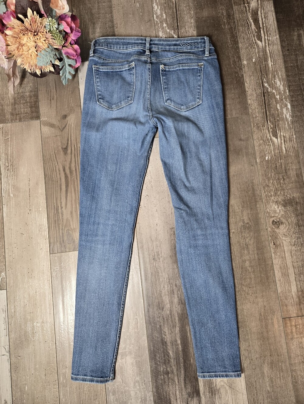 Vigoss Jagger Skinny Medium‑Wash Distressed Jeans Women’s Size 28 - Picture 8 of 16